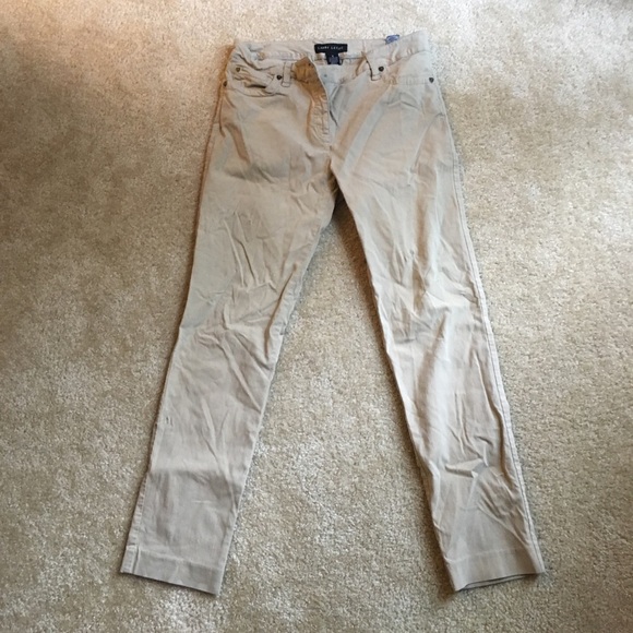 Larry Levine tan/khaki soft skinny pants - Picture 2 of 8